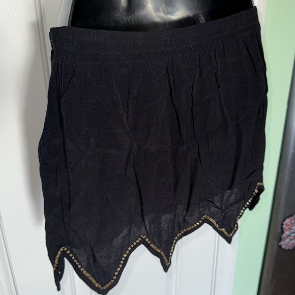 Spell Black Mazzy Sequin Star Mini Skirt Boho Festival Summer Love Hippie Size 8 - Picture 8 of 12